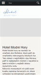 Mobile Screenshot of hotelmodrehory.cz